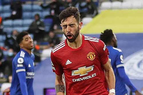 Fernandes thất vọng khi M.U không thắng Leicester