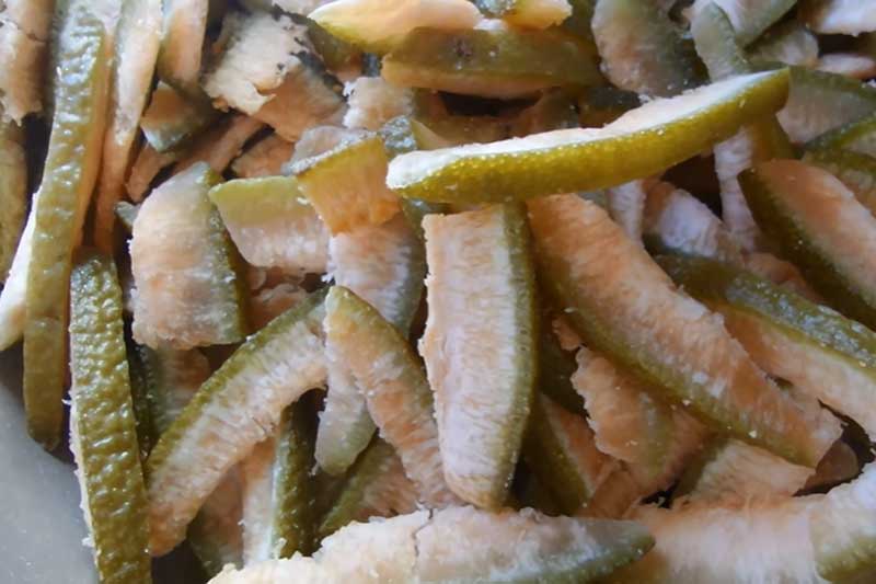 Bí quyết làm mứt vỏ bưởi vừa đơn giản lại không bị đắng	