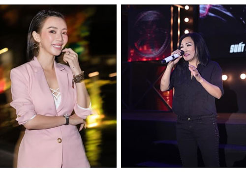 Thu Trang diện cả cây vest hồng cực gợi cảm, Phương Thanh dù ốm vẫn đến Fan Meeting của đàn em