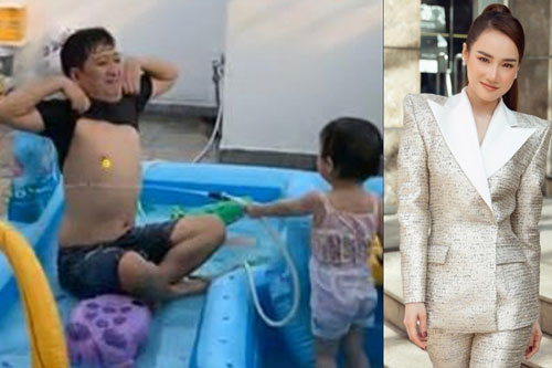 Trường Giang chăm con cho Nhã Phương đi làm sớm