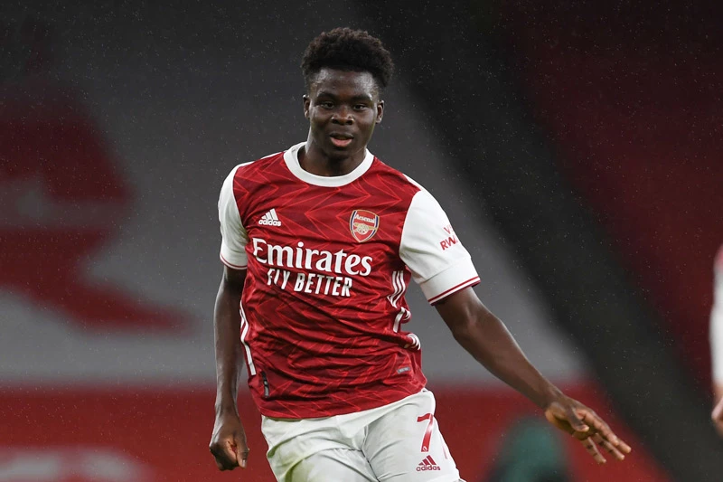 Tiền đạo: Bukayo Saka (Arsenal).