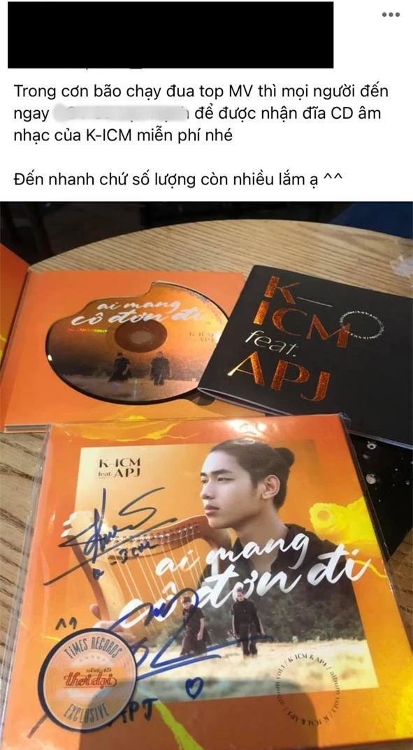 Xôn xao thông tin album của K-ICM phải phát miễn phí dù tuyên bố đã bán hết, ekip chính thức lên tiếng - Ảnh 1.