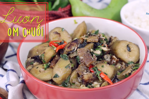 Ấm bụng ngày đông với món lươn om chuối cực hao cơm