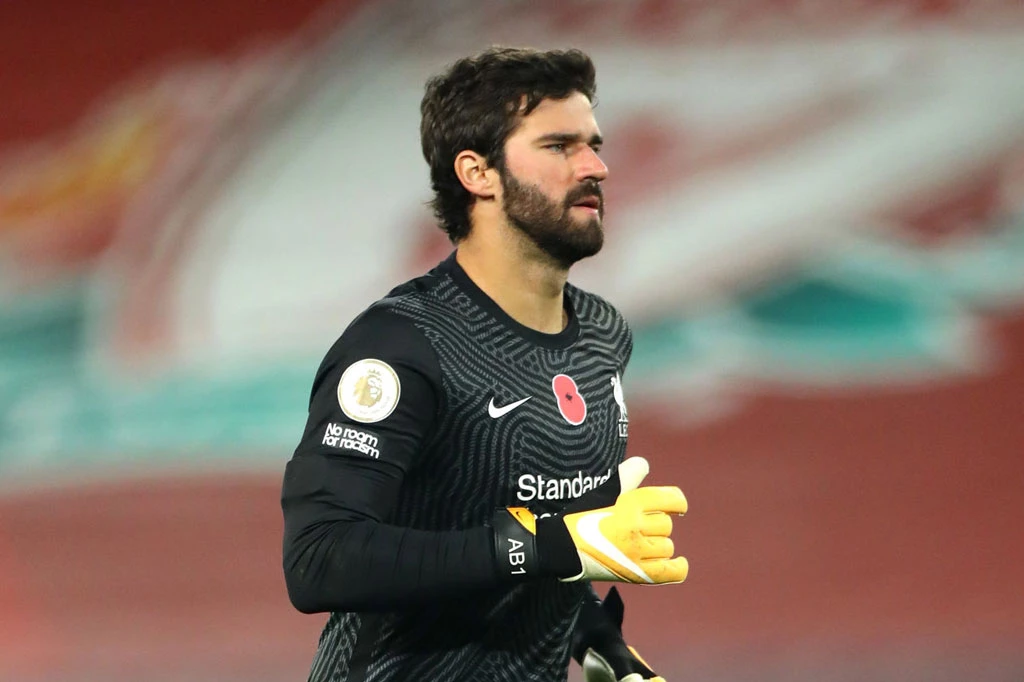 2. Alisson Becker (Liverpool, định giá chuyển nhượng: 80 triệu euro).