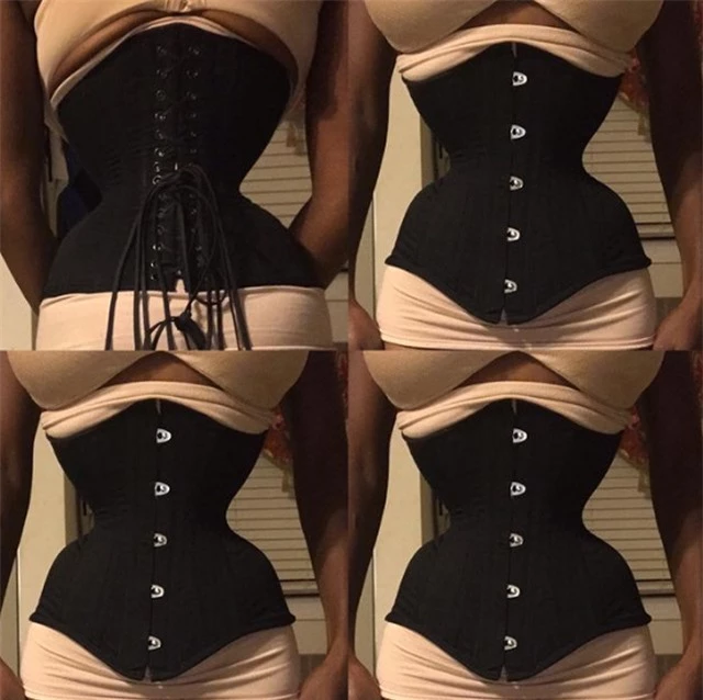 Mặc áo corset định hình liền 2 năm để có vòng eo 40 cm - 4