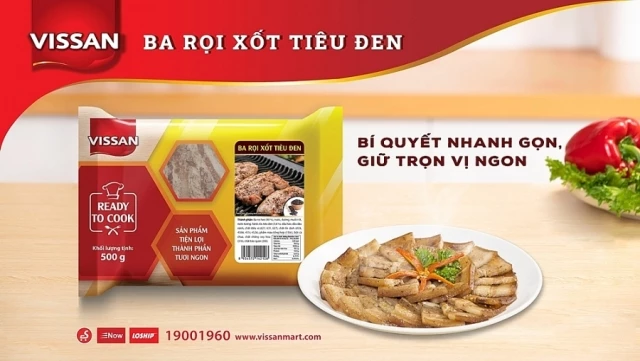 Thịt heo ướp gia vị của VISAN có 10 mặt hàng khác nhau