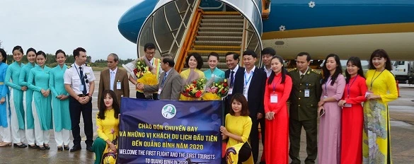 Quảng Bình chào đón vị khách đầu tiên năm 2020