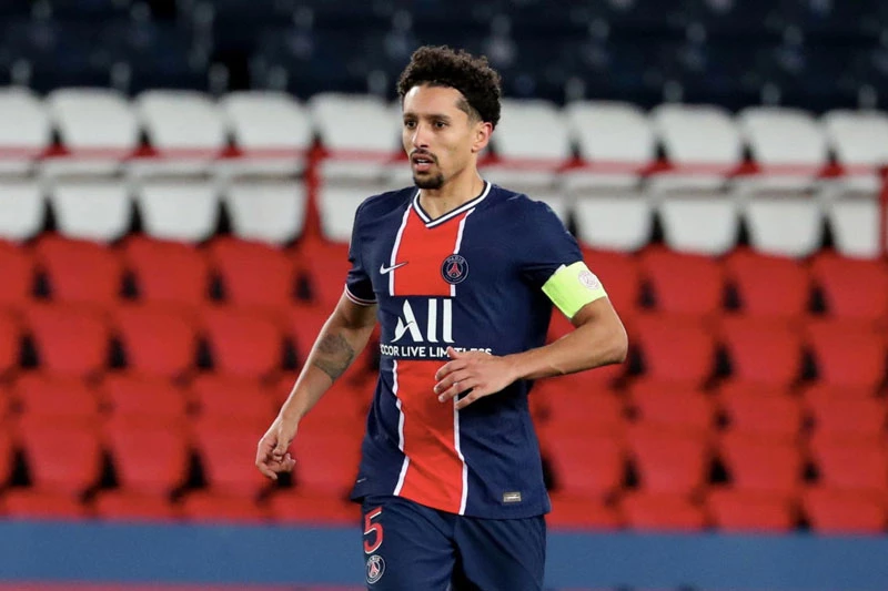 =5. Marquinhos (PSG, định giá chuyển nhượng: 70 triệu euro).