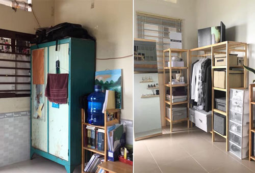 Chán cảnh sống tạm bợ, nam sinh viên chi tiền cải tạo phòng trọ thành không gian xinh xắn như homestay
