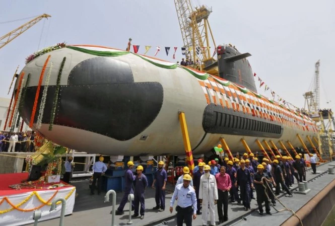 Tàu ngầm hạt nhân Arihant trị giá 2,9 tỷ USD của hải quân Ấn Độ.