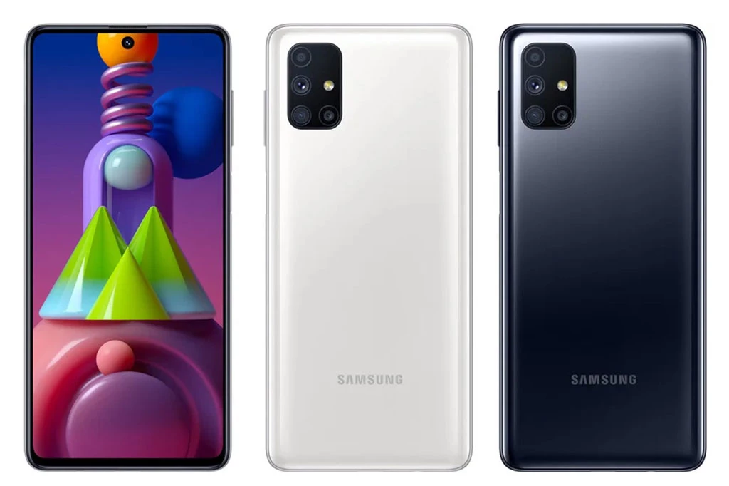 Samsung Galaxy M51 (từ 9,49 triệu đồng xuống 8,99 triệu đồng).