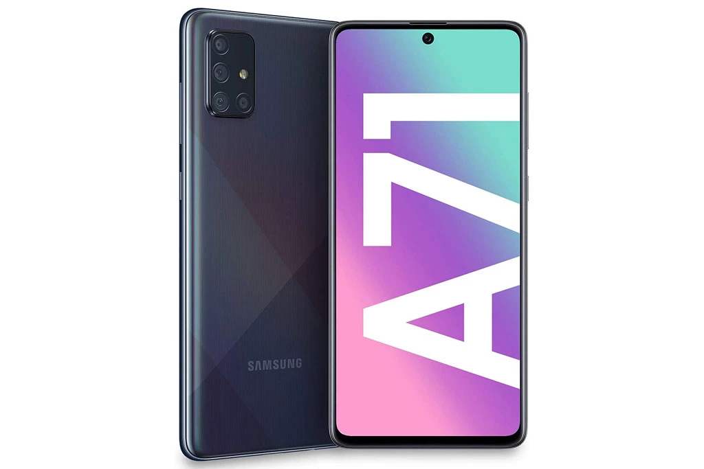 Samsung Galaxy A71 (từ 10,49 triệu đồng xuống 8,49 triệu đồng).