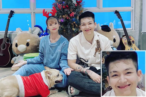 Khởi My đăng ảnh bên chồng và chó cưng, nhưng dân mạng lại thắc mắc việc Kelvin Khánh bị mất răng?