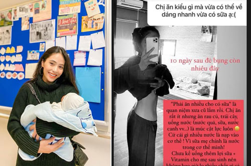 Ca nương Kiều Anh tiết lộ bí quyết lấy lại eo thon sau 10 ngày sinh nhưng vẫn nhiều sữa