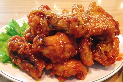 Gà sốt mật ong chuẩn vị Hàn Quốc