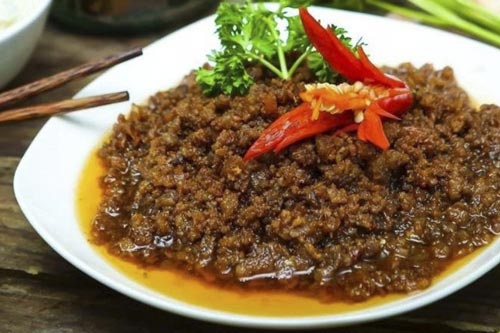 Thịt chưng mắm tép đậm đà, đưa cơm