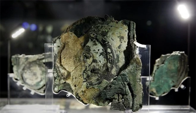 Các mảnh vỡ máy tính được trưng bày trong bảo tàng khảo cổ Athens