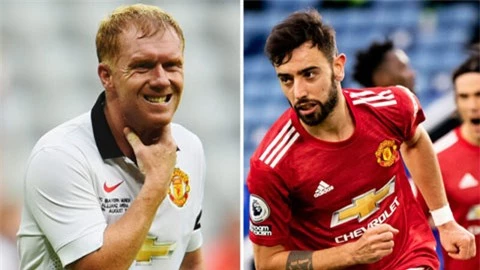 Fan M.U chọn Scholes xuất sắc hơn Bruno Fernandes