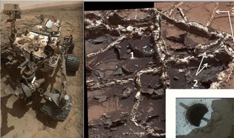 NASA khám phá ra khoáng vật quý hiểm tridymite bị che phủ bởi lớp bụi màu xanh nhạt