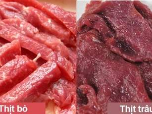 Mẹo phân biệt thịt trâu và thịt bò