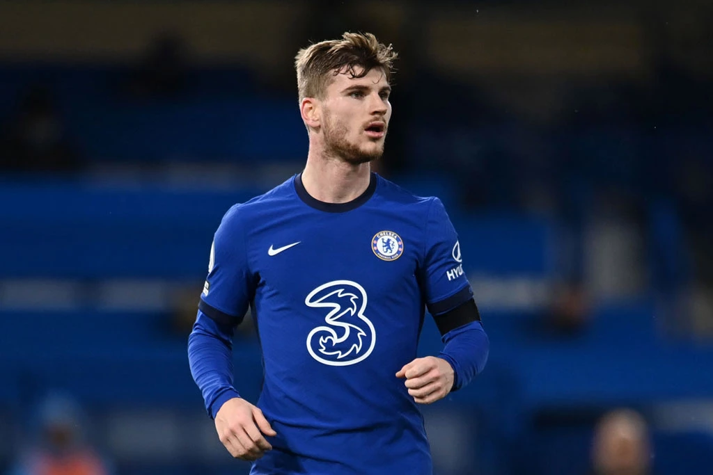 =4. Timo Werner (Chelsea, số lần phung phí cơ hội ăn bàn: 8 lần).