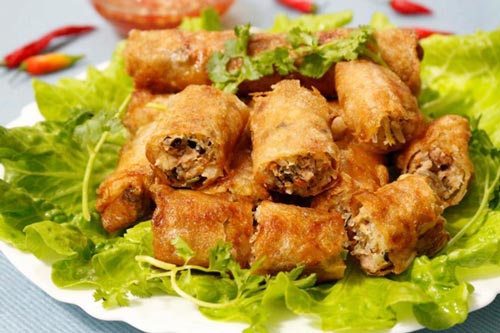 Nem rán giòn rụm chuẩn vị Bắc cho ngày Đông