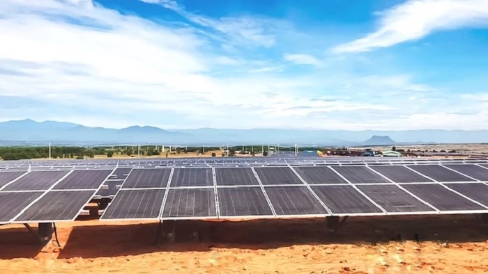 Nhà máy điện mặt trời Hồng Liêm 3 có công suất 50MWp do Tập đoàn Hawee làm tổng thầu thi công.