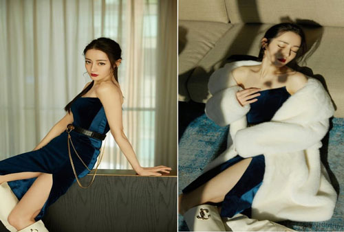 'Mỹ nhân Tân Cương' Địch Lệ Nhiệt Ba nổi bật trong sự kiện đầu năm mới