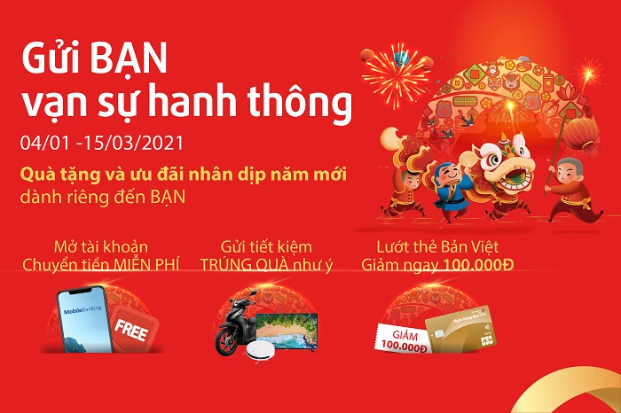 Gửi BẠN vạn sự hanh thông - Chương trình khuyến mại hấp dẫn từ Bản Việt gửi tặng khách hàng dịp năm mới. 