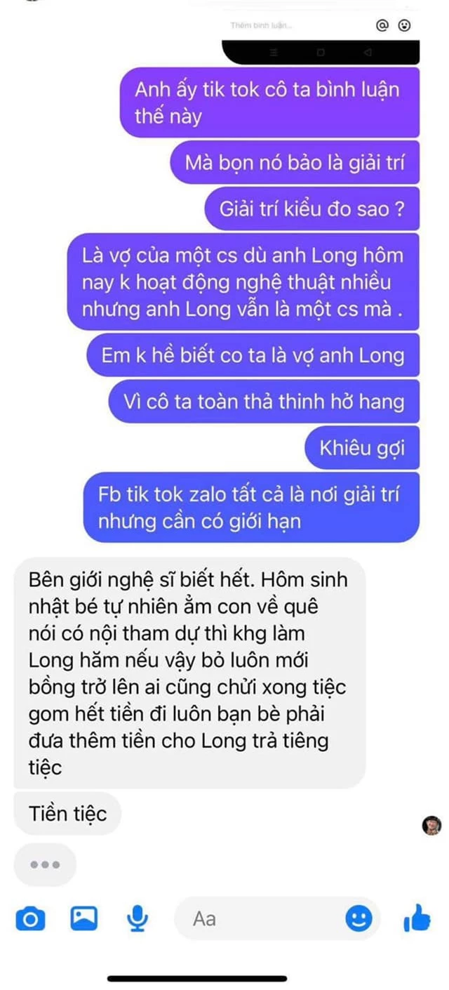 HÓNG BIẾN: Vợ Vân Quang Long bị bạn cố NS tố xúc phạm gia đình chồng, gom tiền bỏ đi khiến nam ca sĩ khổ sở - Ảnh 3.