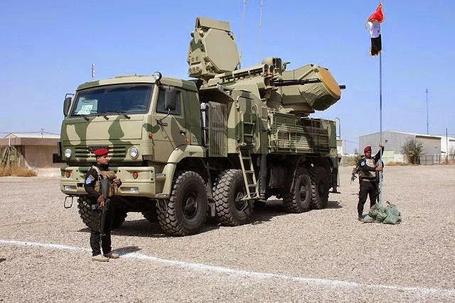 Hệ thống Pantsir-S có thể được dùng bảo vệ căn cứ của Mỹ ở Iraq. Ảnh: Avia-pro.