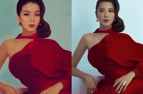 Lệ Quyên khoe tranh fan tặng nhưng lại bị soi 'đạo nhái'