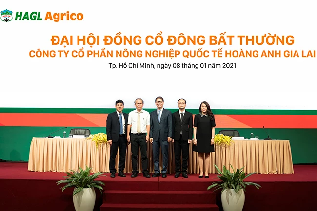 Chiều 8-1, Đại hội cổ đông bất thường HAGL Agrico bầu Hội đồng Quản trị HAGL Agrico gồm 5 thành viên, ông Trần Bá Dương làm Chủ tịch Hội đồng Quản trị.