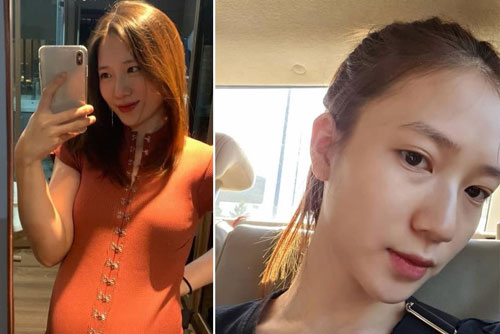 Hot girl Trâm Anh - bà xã JustaTee khoe ảnh bầu bí vượt mặt nhưng nhan sắc vẫn cực xinh