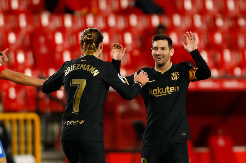 Messi và Griezmann liên thủ, Barca nghiền nát Granada