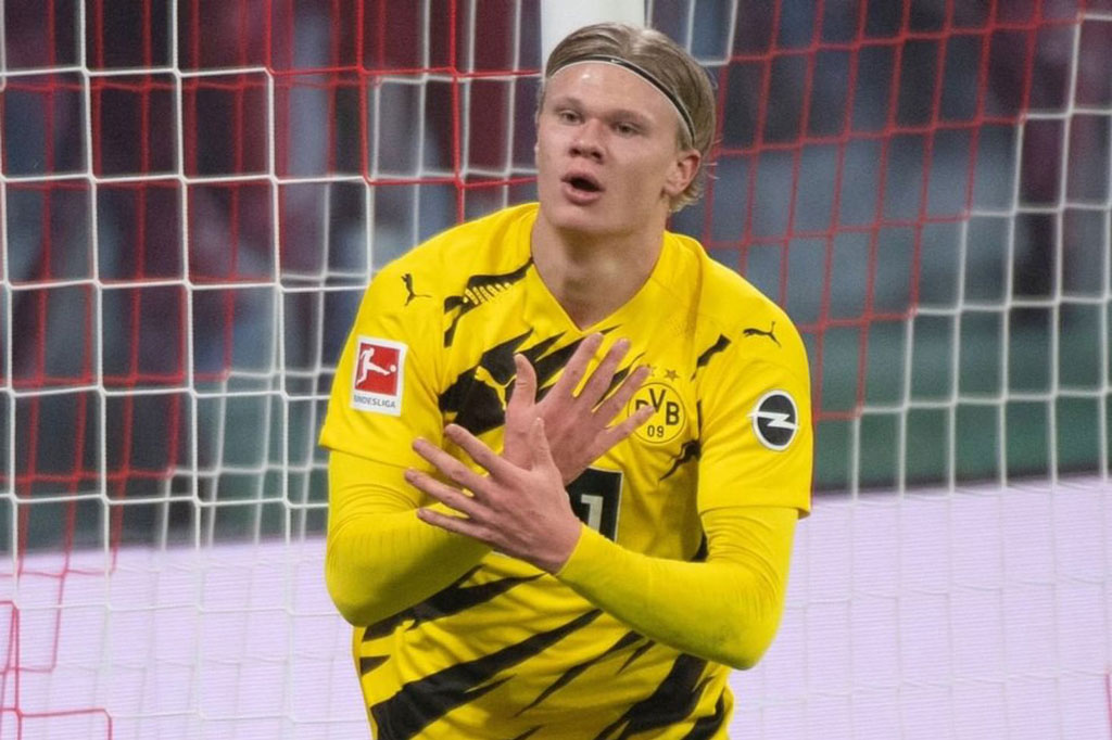Haaland lập cú đúp, Dortmund hủy diệt RB Leipzig
