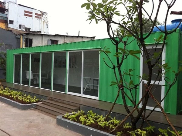 Một căn nhà làm bằng container tại Hồ Chí Minh