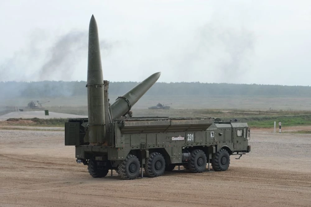 Tên lửa Iskander-M có thể mang vũ khí hạt nhân chiến thuật. Ảnh: National Interest.
