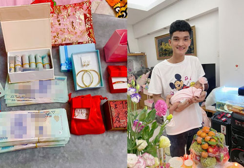 Bà xã Mạc Văn Khoa khoe quà đầy tháng của con gái, nhìn qua cũng đủ biết 'cô chiêu' được cưng chiều thế nào
