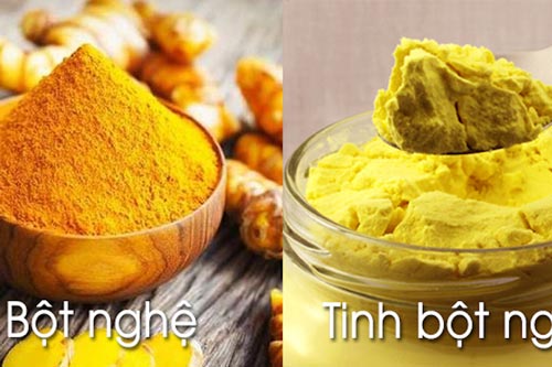 Cách phân biệt tinh bột nghệ và bột nghệ chỉ bằng mắt thường
