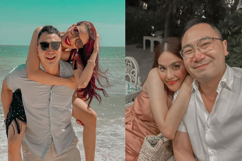 Đưa quý tử đi du lịch đầu năm, Lan Khuê - John Tuấn Nguyễn tiện chụp luôn bộ ảnh tình như vợ chồng son