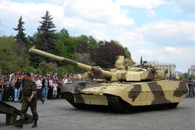 Xe tăng chiến đấu chủ lực T-84BM Bulat thế hệ mới nhất của Quân đội Ukraine. Ảnh: Defense Express.