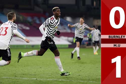 Điểm nhấn Burnley 0-1 M.U: Pogba làm lu mờ tất cả