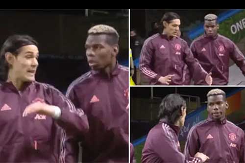 Cavani chỉ điểm cho Pogba trước chiến thắng của M.U