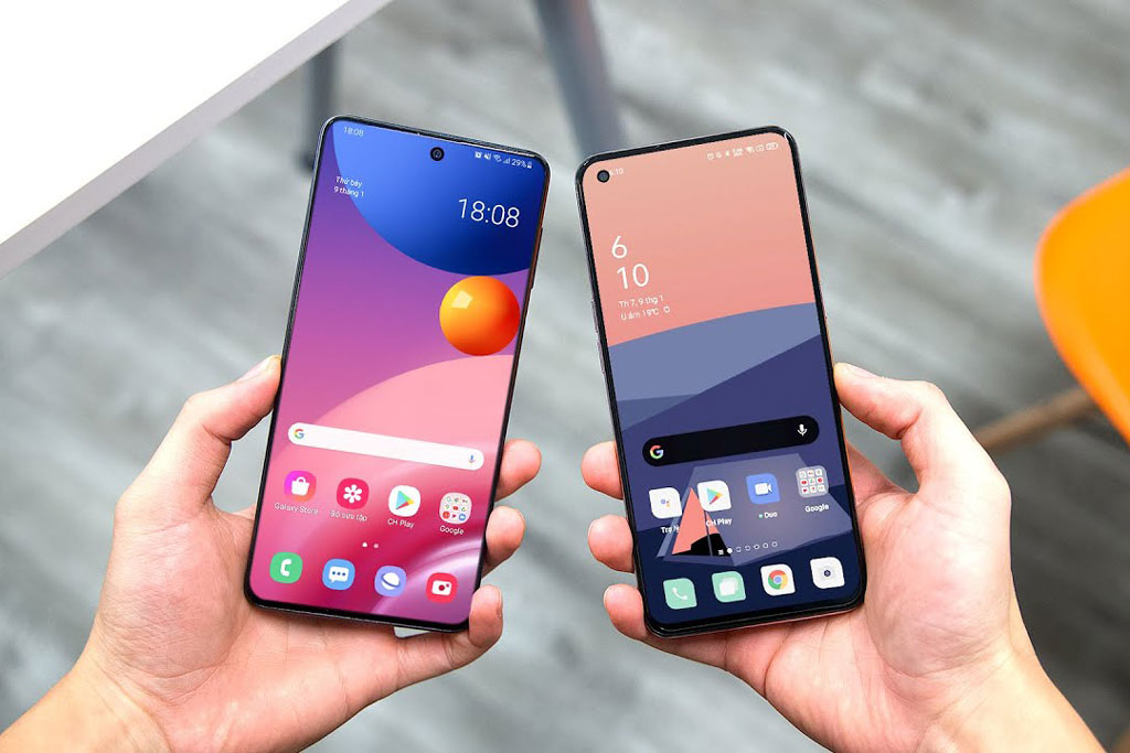 So sánh Oppo Reno5 với Samsung Galaxy M51