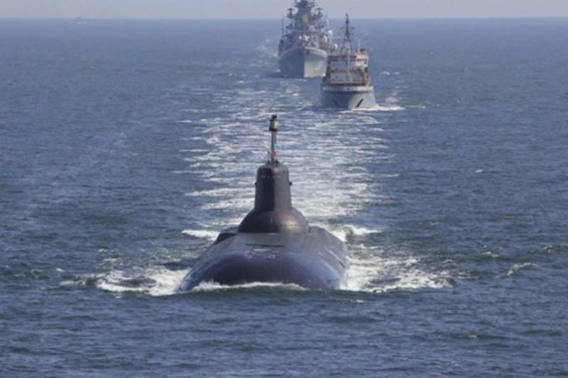 Tàu ngầm hạt nhân chiến lược của Hải quân Nga. Ảnh: TASS.