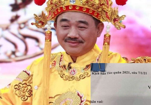 "Ngọc Hoàng" Quốc Khánh lộ diện ở hậu trường tập Táo Quân 2021