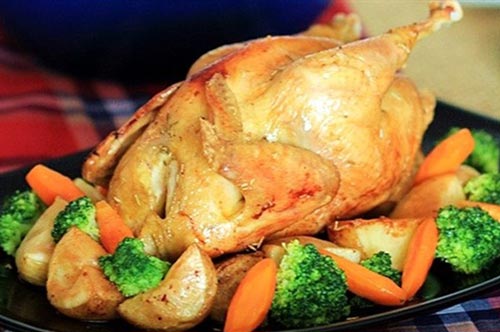 Công thức chế biến gà nướng rau củ ngon lạ miệng