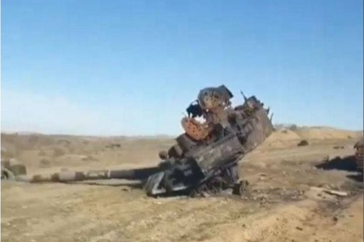 T-90 hư hỏng nặng khi trúng tên lửa chống tăng