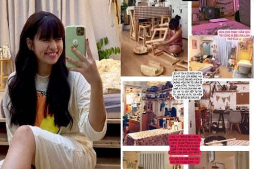 Khánh Vân đáp trả khi bị dân tình chê nhà bừa bộn, luộm thuộm